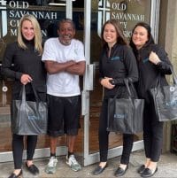 Old Savannah City Mission Cookie Dropoff by the staff of Beyond Exceptional Dentistry